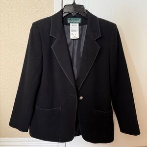 Black Wool Blazer / Jacket